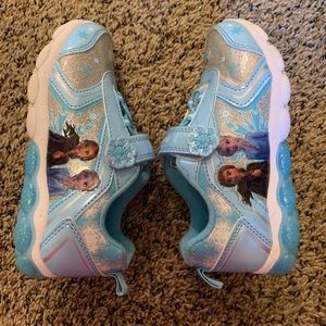 frozen velcro shoes